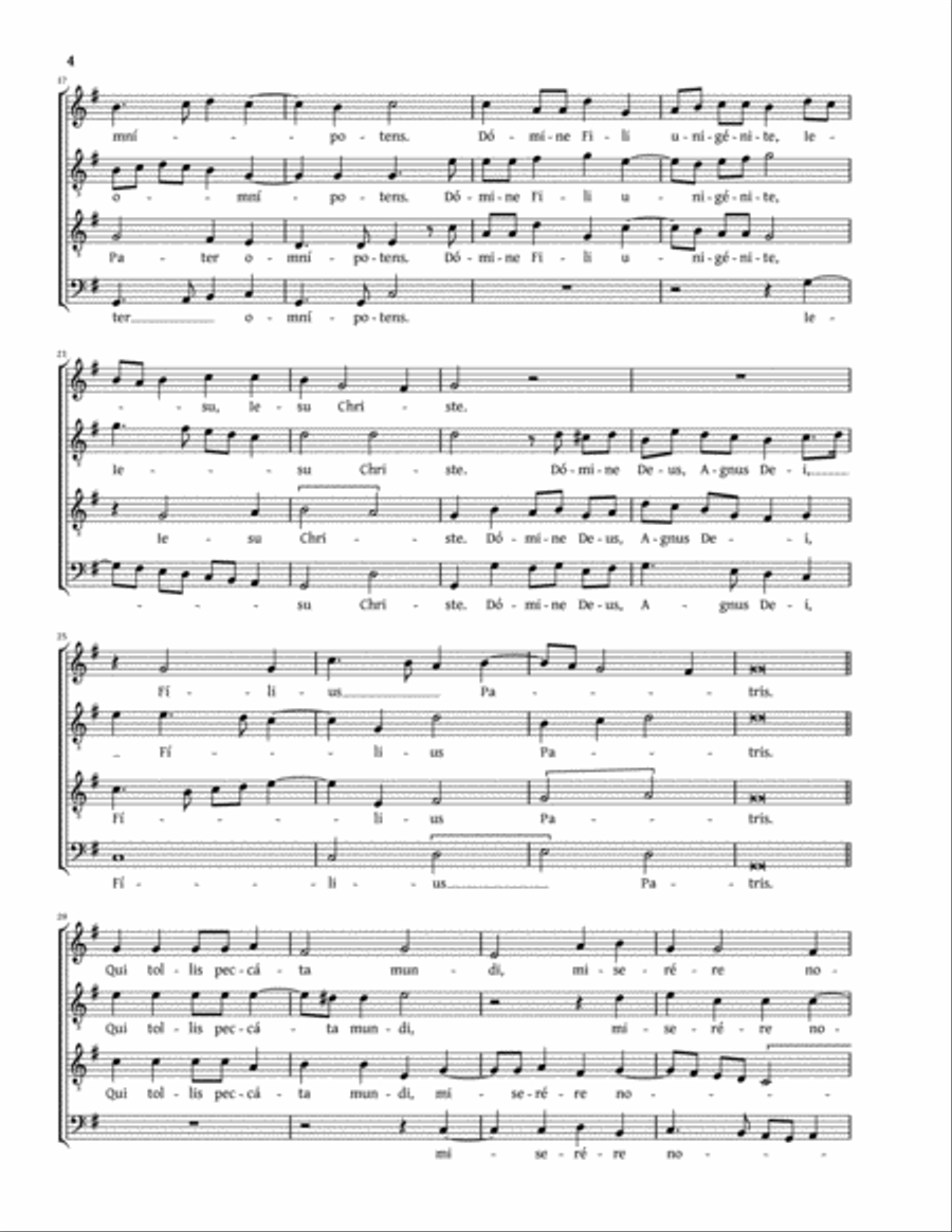 Missa super «Dixit Dominus mulieri Chananeae» (Amon) TB scores gallery preview page 4
