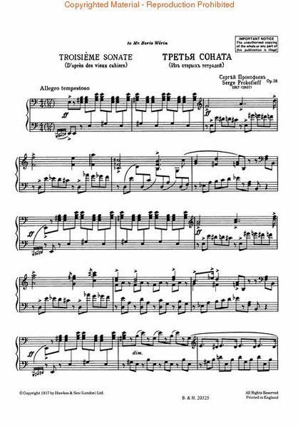Piano Sonata No. 3, Op. 28