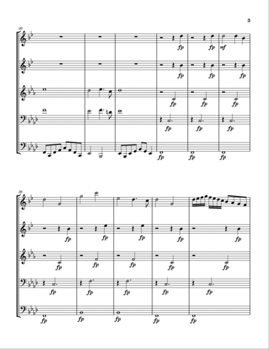 Brass Quintet No. 1 Brass Quintet scores gallery preview page 3