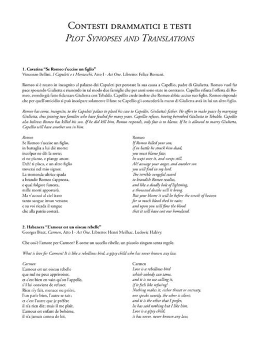 Ricordi Opera Anthology Mezzo-Soprano Voice scores gallery preview page 6