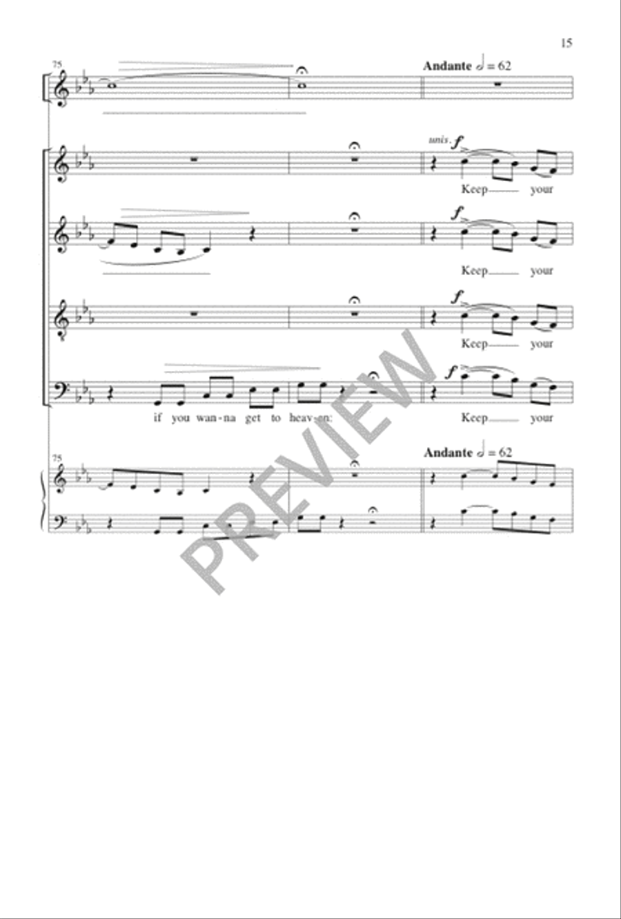 Hold On! Hold On! 4-Part scores gallery preview page 16