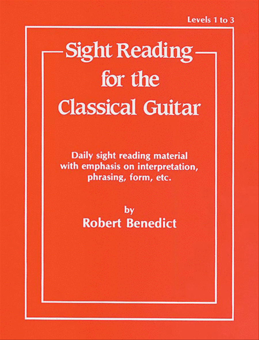 Sight Reading for the Classical Guitar - Levels 1 to 3 School and Community scores gallery preview page 1