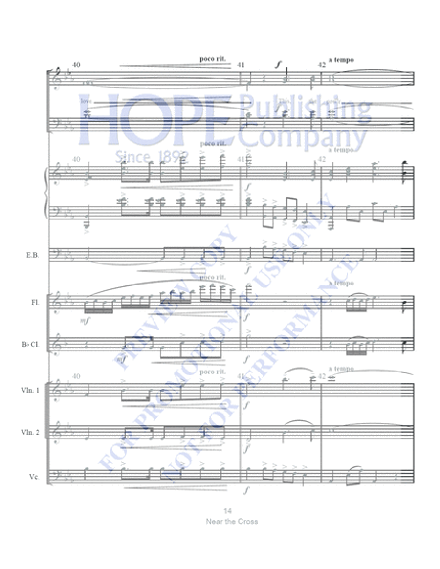 Near the Cross with The Power of the Cross Clarinet scores gallery preview page 15
