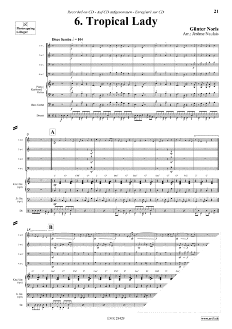 Let's Dance Volume 5 Woodwind Quartet scores gallery preview page 8