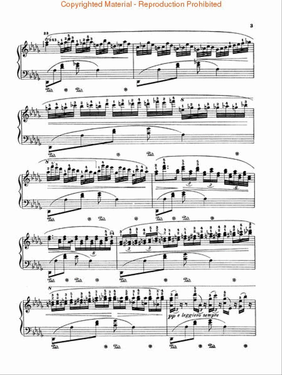 Berceuse, Op. 57 in D Flat Major Piano Solo scores gallery preview page 3