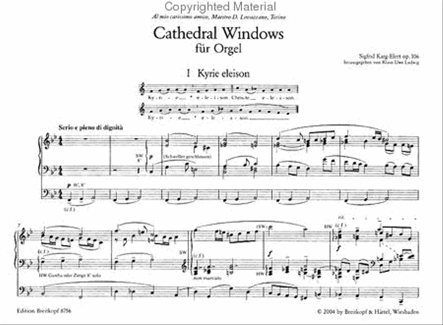 Cathedral Windows Op. 106 Organ scores gallery preview page 2