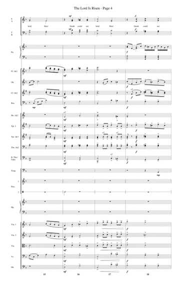 The Lord Is Risen - Full Score