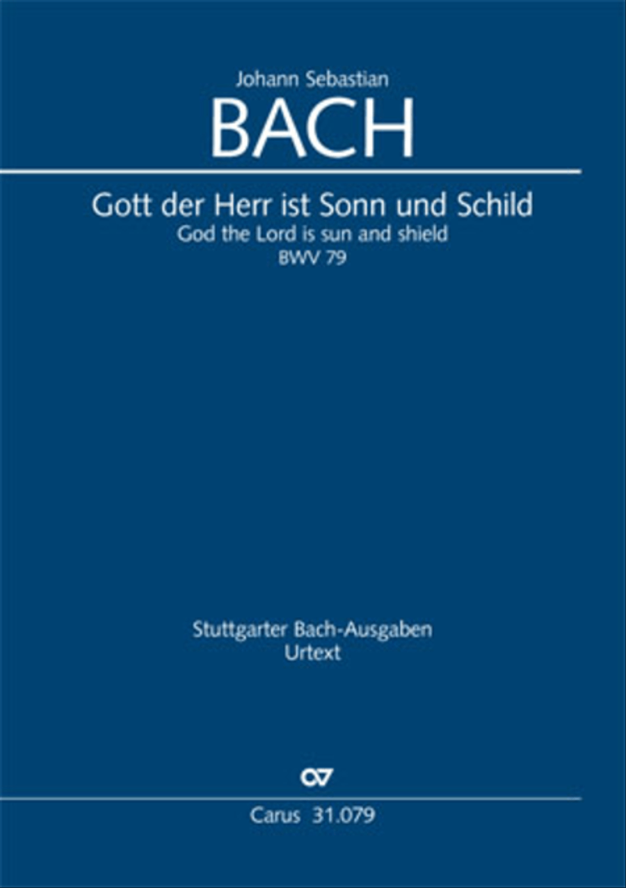 God the Lord is sun and shield (Gott, der Herr, ist Sonn und Schild) 4-Part scores gallery preview page 1