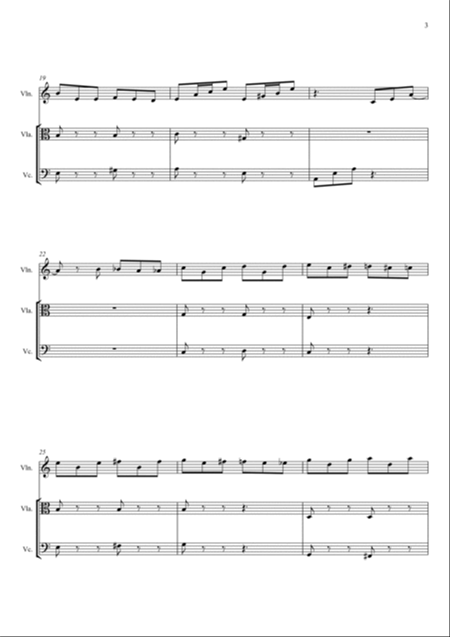 LA CAMPANELLA String Trio scores gallery preview page 3