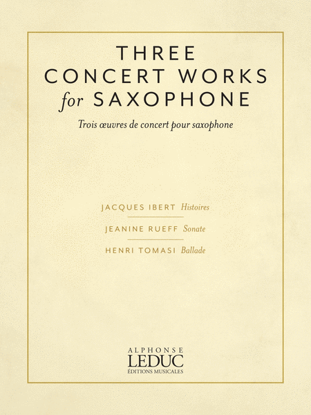 Three Concert Works for Saxophone