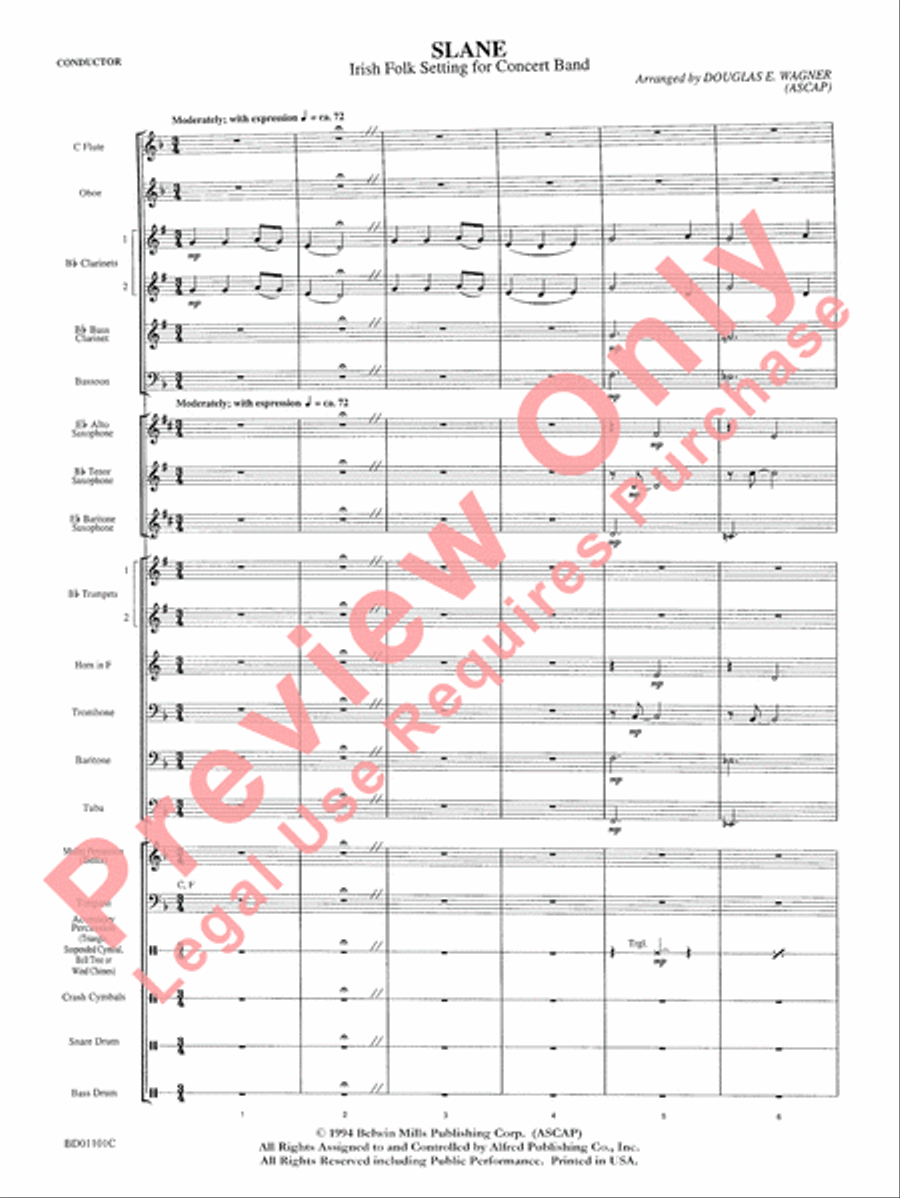 Slane Concert Band scores gallery preview page 4