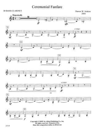 Ceremonial Fanfare: B-flat Bass Clarinet