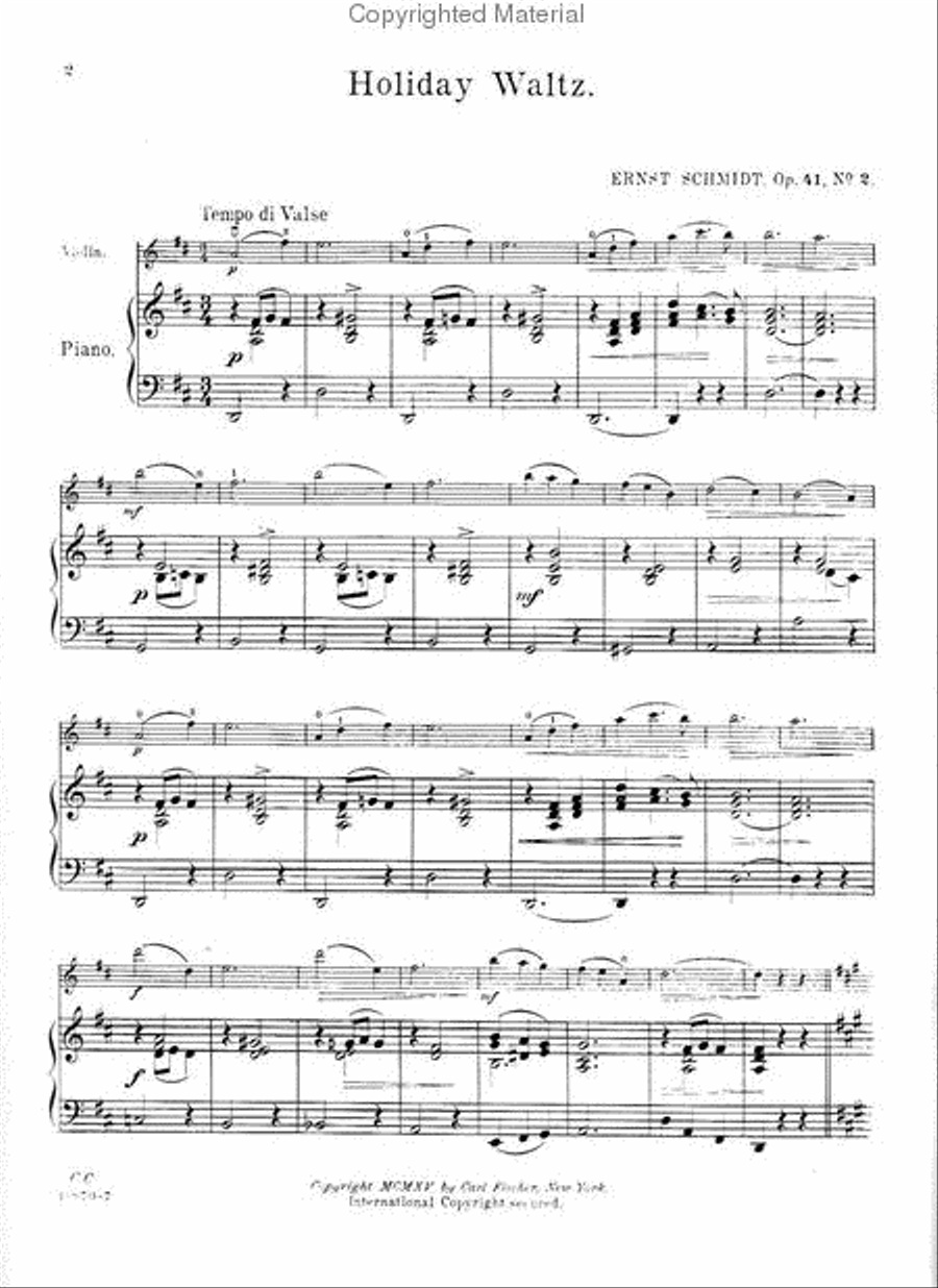 Violinists' Contest Album Violin Solo scores gallery preview page 2