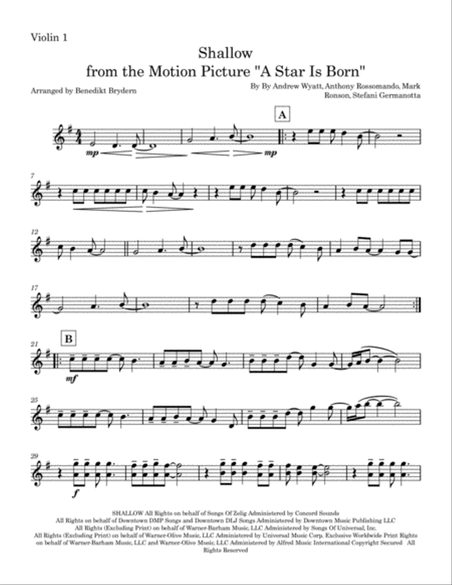 Shallow String Quartet scores gallery preview page 1