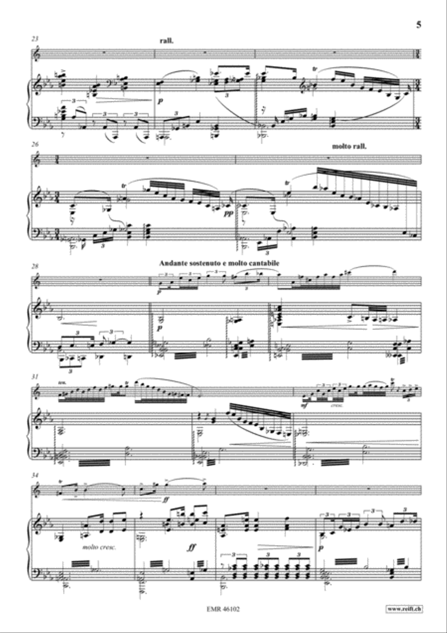 Poeme No. 1 Alto Saxophone scores gallery preview page 6