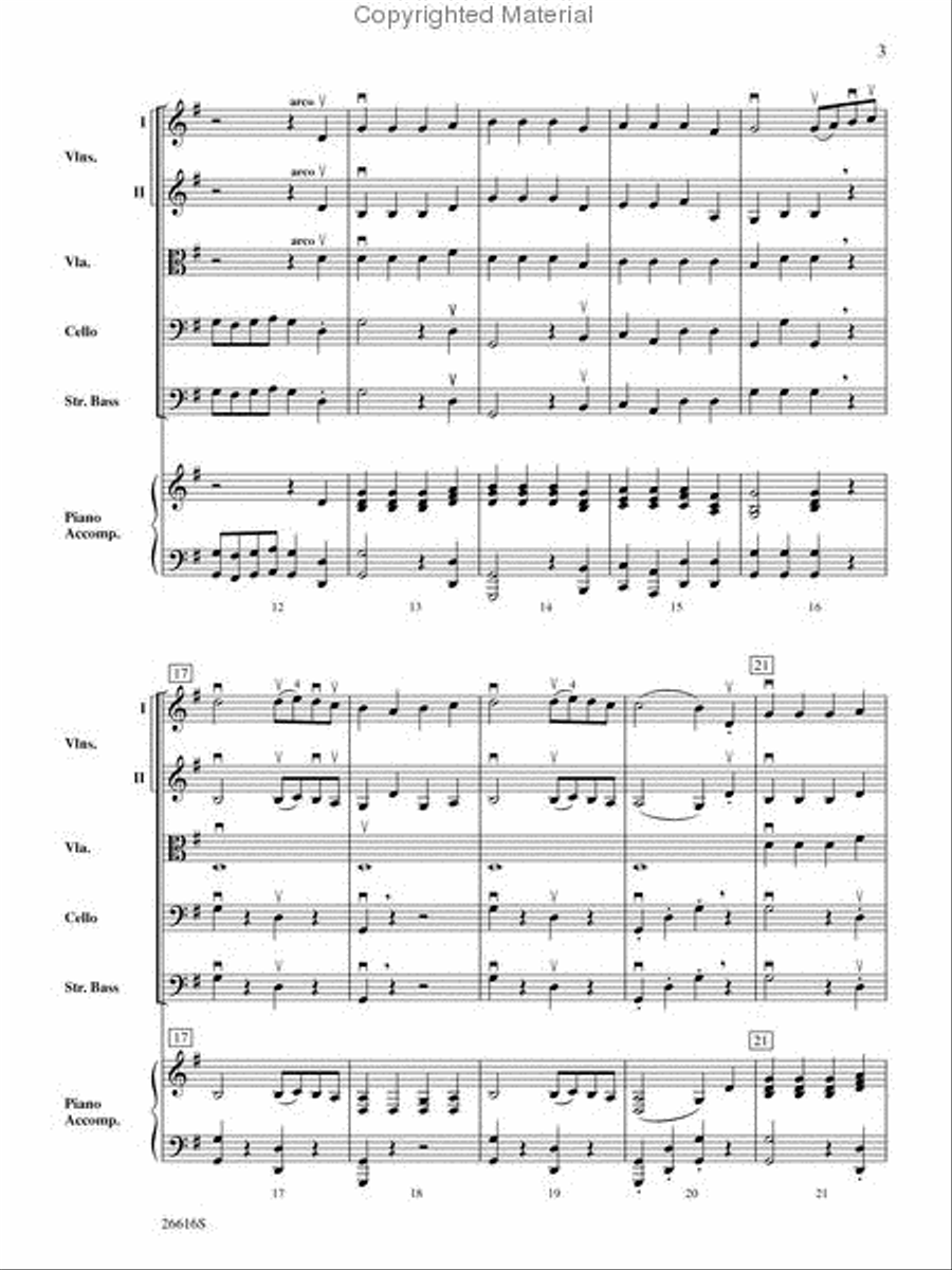 Episode, K. 216 String Orchestra scores gallery preview page 3