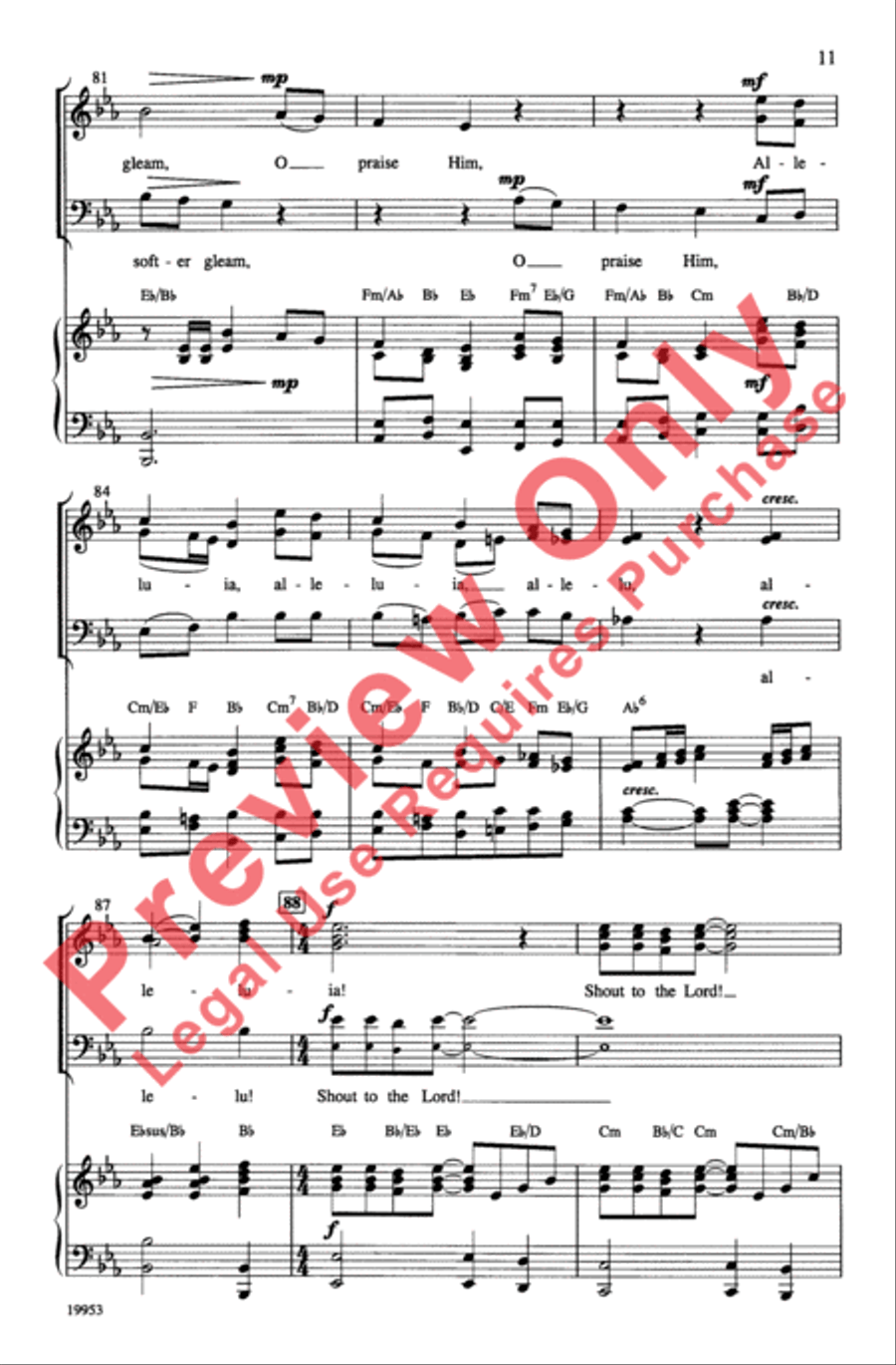 Shout to the Lord 3-Part scores gallery preview page 11
