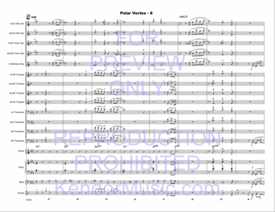 Polar Vortex Polar Vortex Jazz Ensemble scores gallery preview page 9