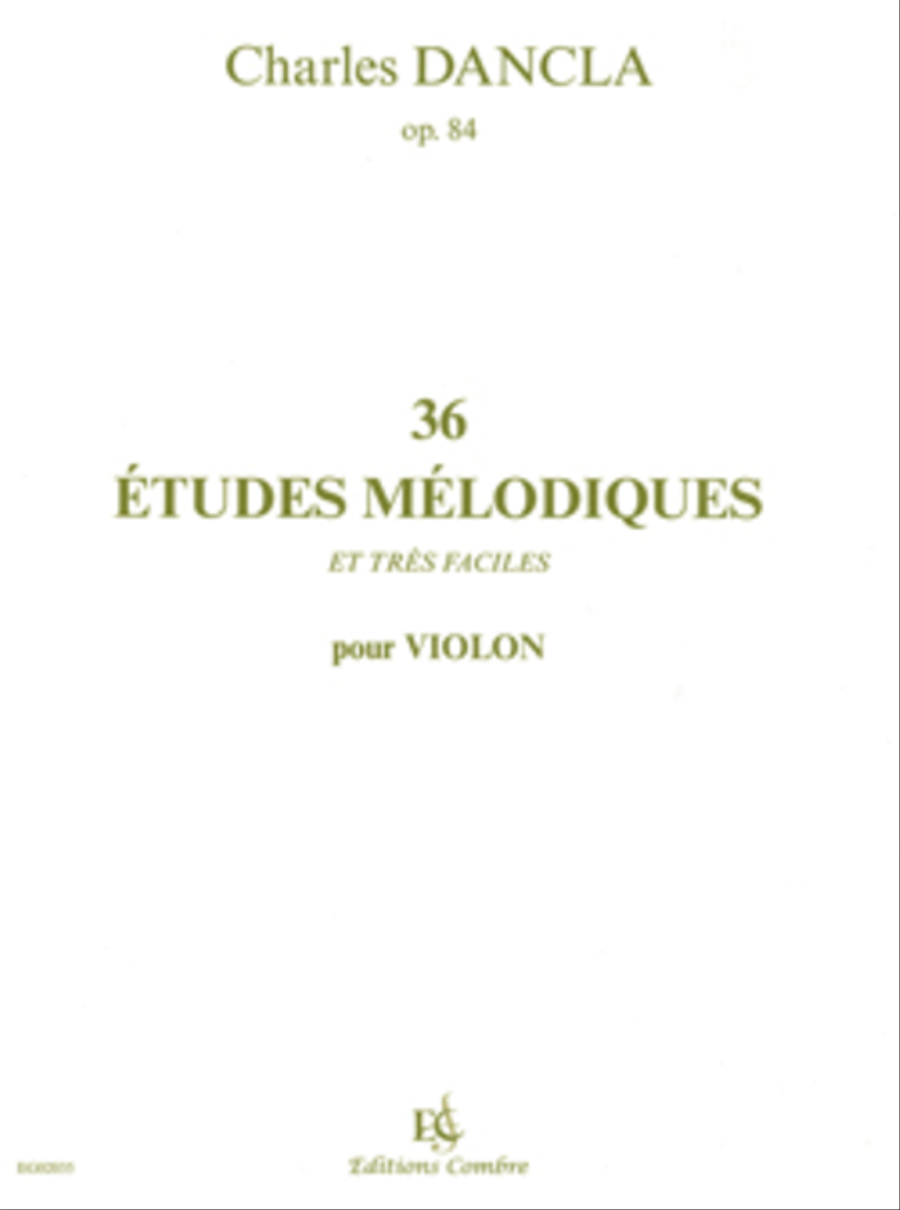 Etudes melodiques (36) Op. 84