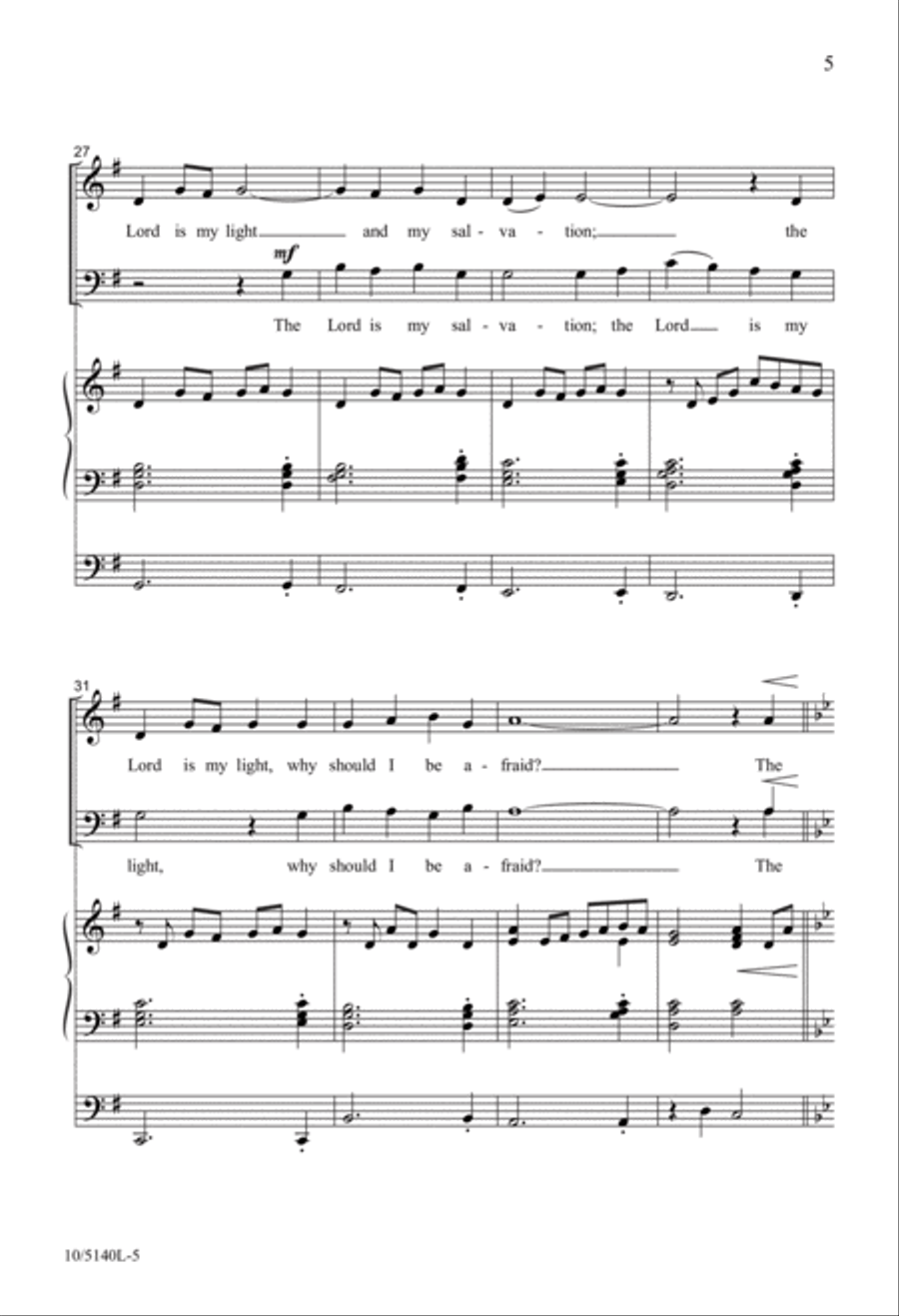 My Light and My Salvation 4-Part scores gallery preview page 5