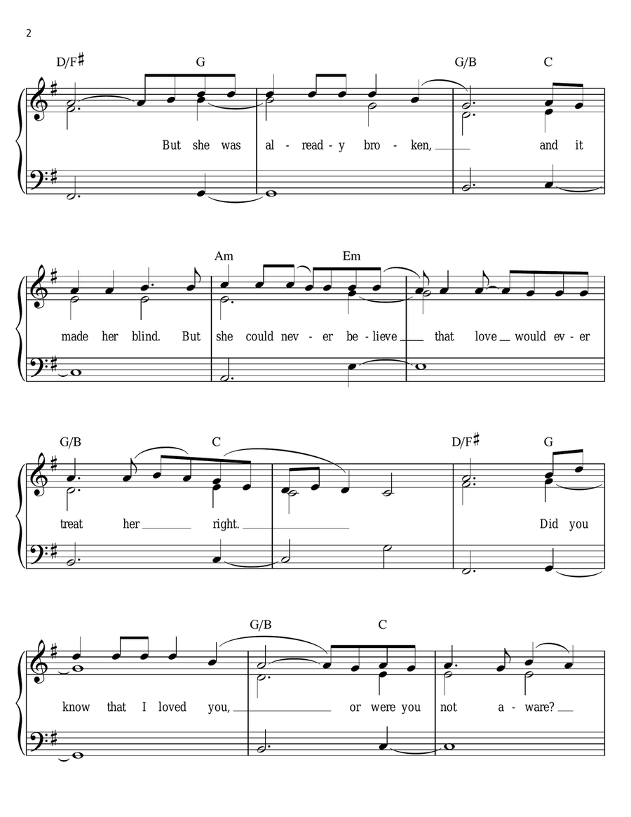 Fall Easy Piano scores gallery preview page 2