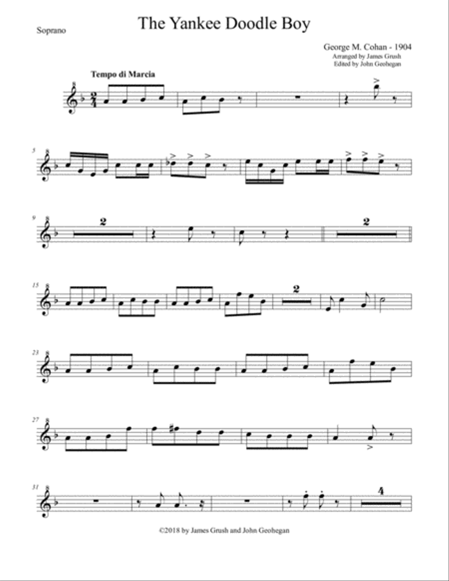 Yankee Doodle Boy for Recorder Sextet Recorder scores gallery preview page 5