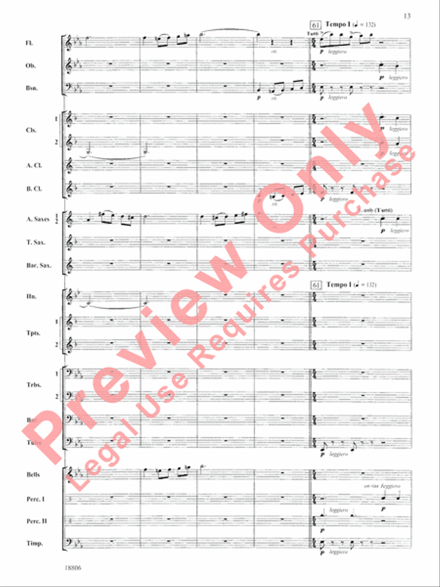 Quintology Concert Band scores gallery preview page 14