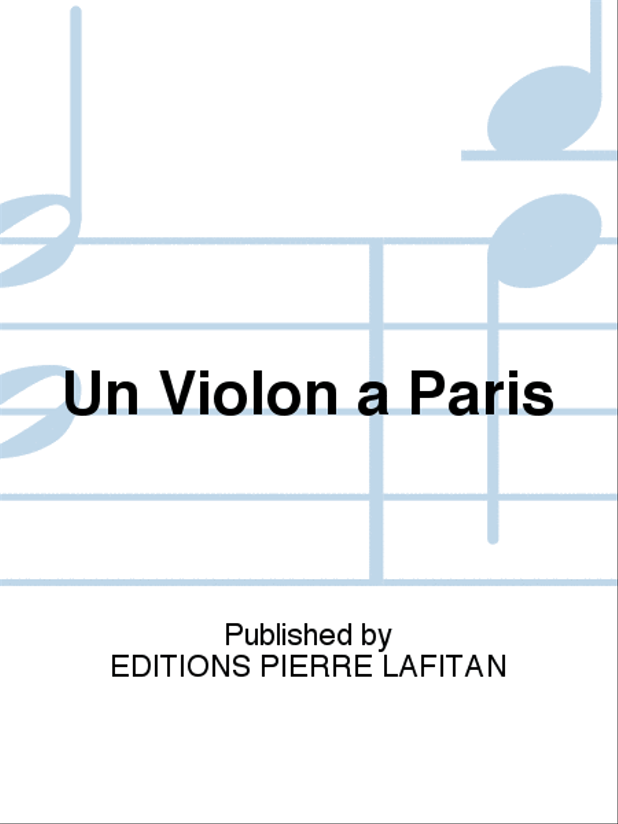 Un Violon a Paris Violin Solo scores gallery preview page 1