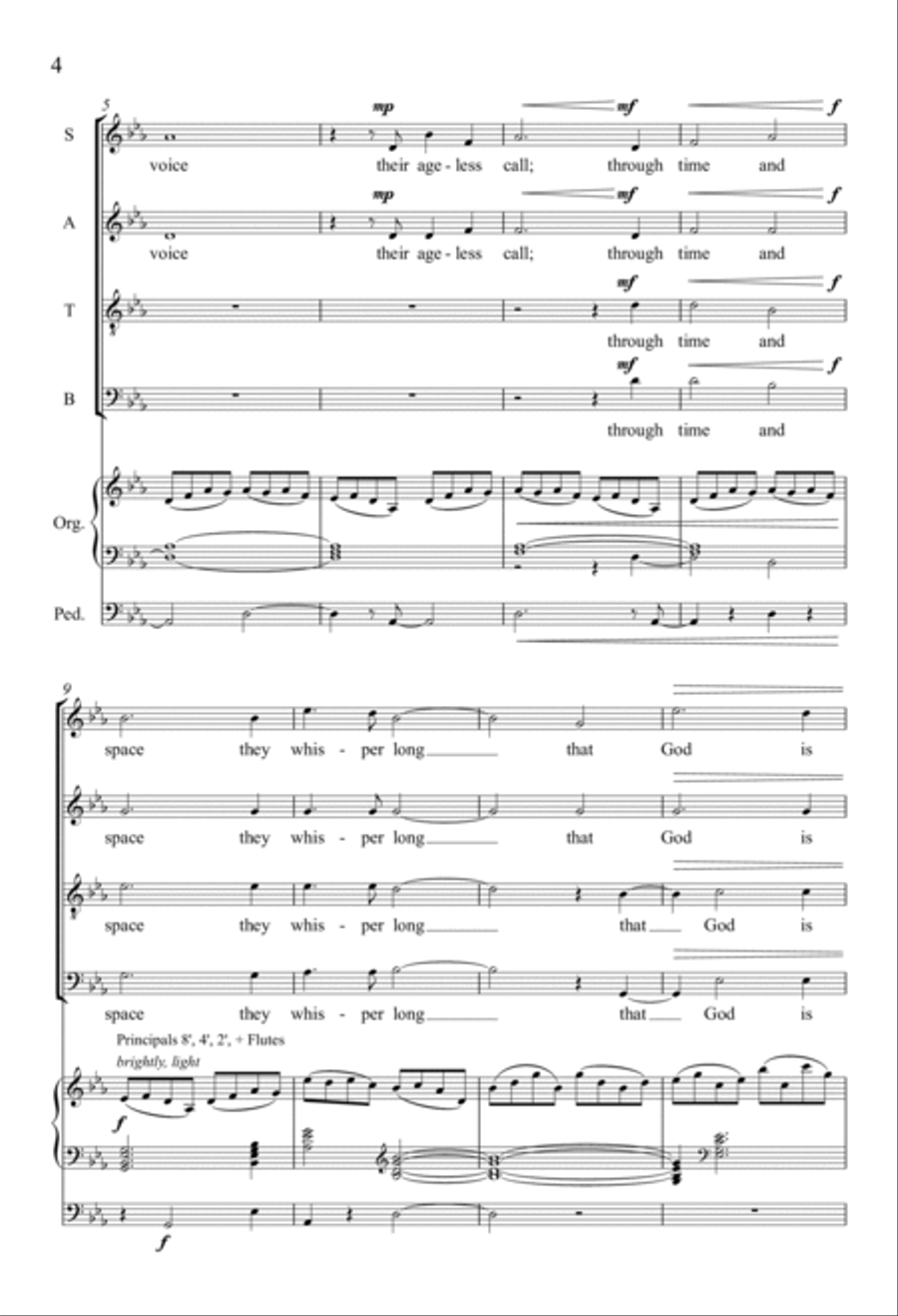 Where In God's Truth 4-Part scores gallery preview page 3