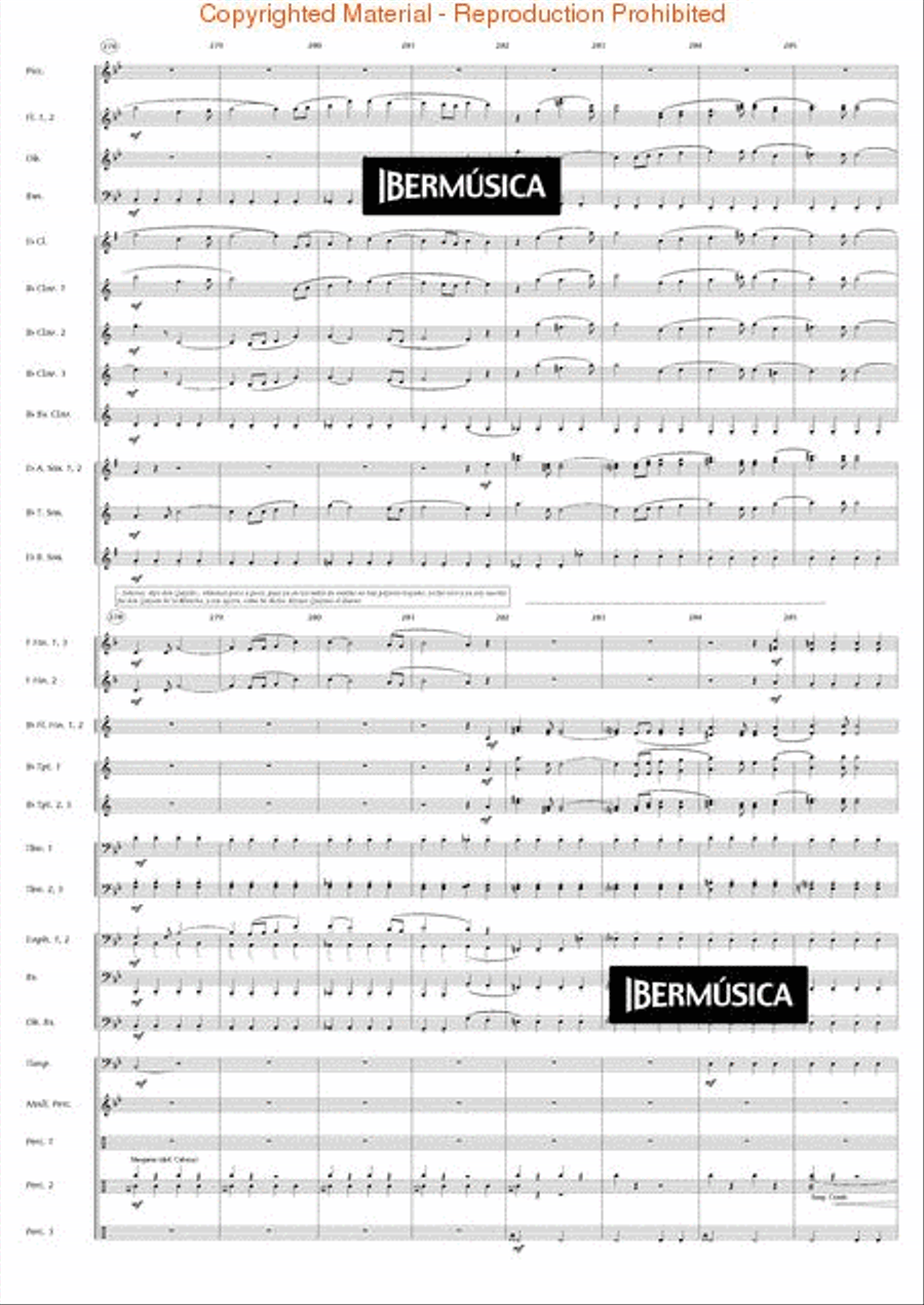 El Quijote Concert Band scores gallery preview page 34