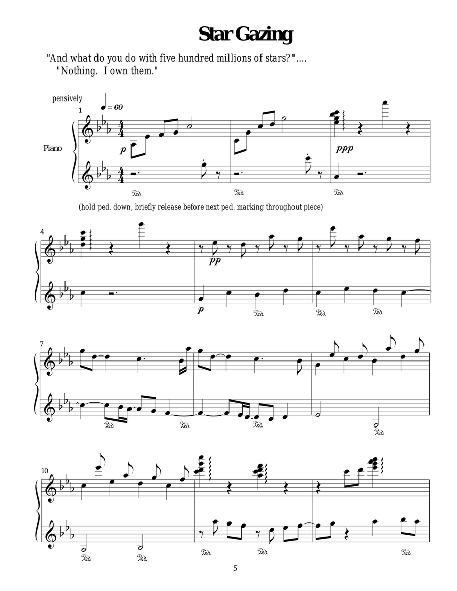 The Little Prince Suite Piano Solo scores gallery preview page 6
