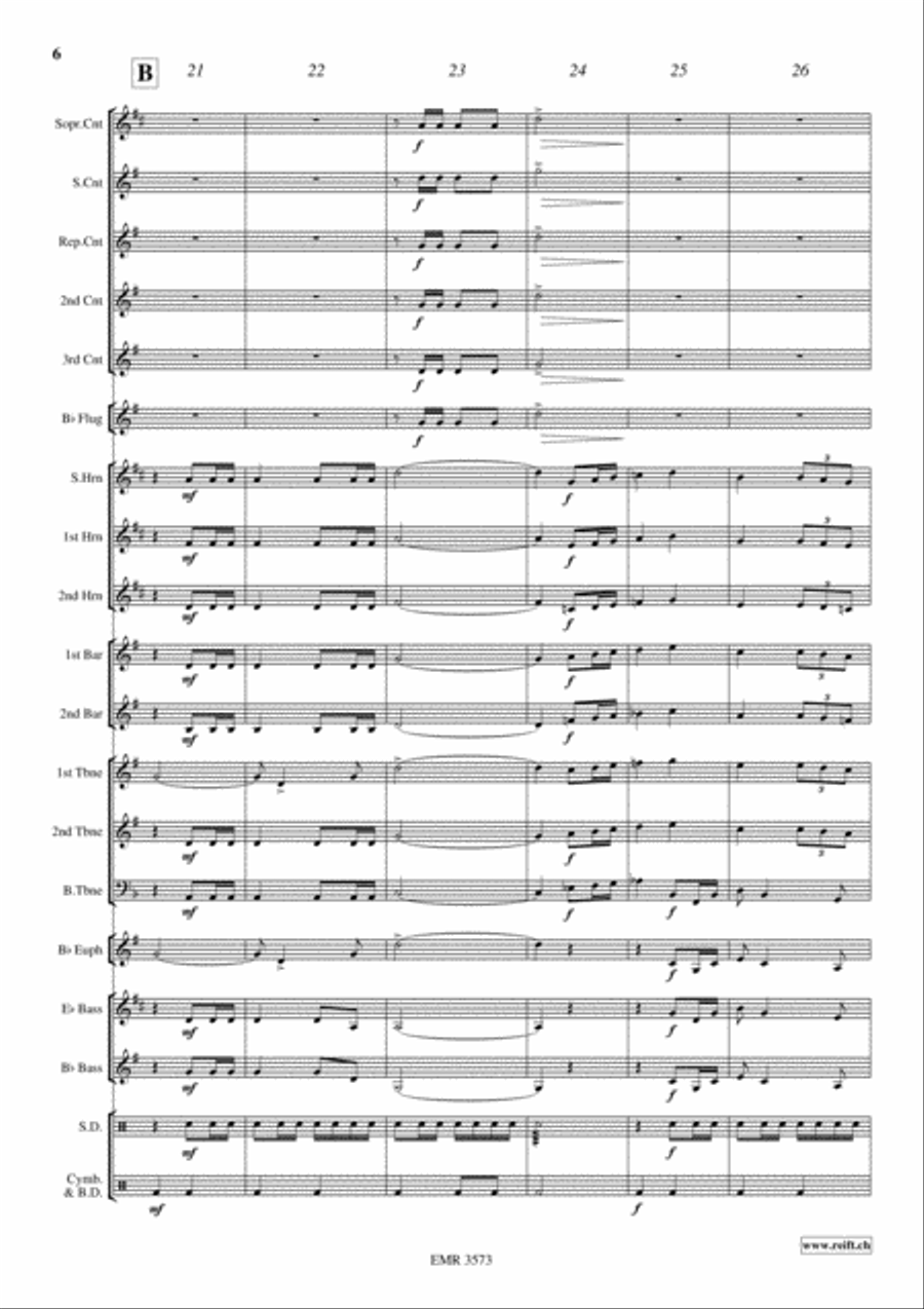 Walking with God Brass Band scores gallery preview page 7