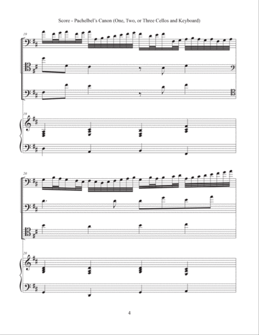 Canon (Cello and Keyboard) Bassoon scores gallery preview page 5