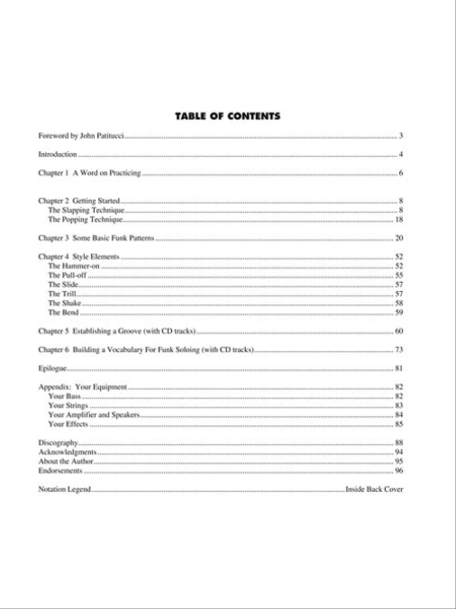 Funk Bass – 2nd Edition Bass Guitar Tablature scores gallery preview page 3