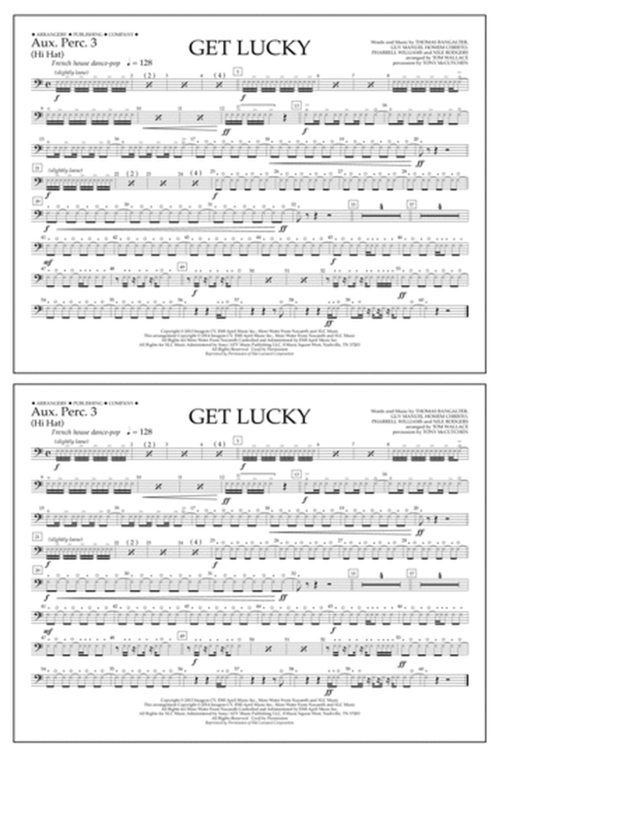Get Lucky - Aux. Perc. 3