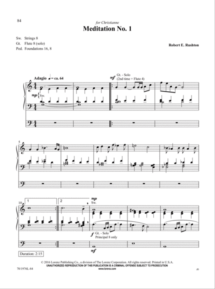 The Organist's Library, Vol. 60 Organ Solo scores gallery preview page 30