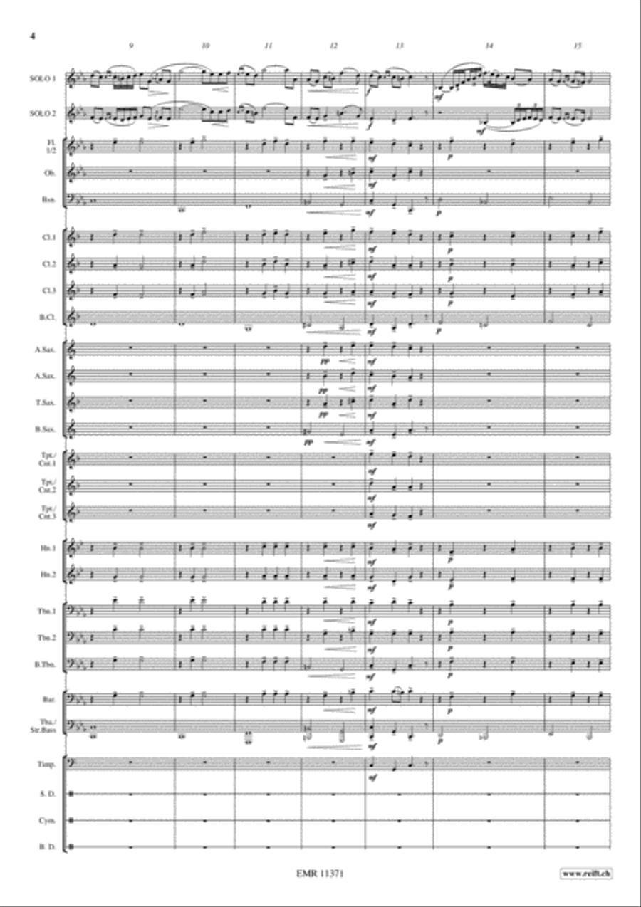 Csardas Csardas Concert Band scores gallery preview page 4