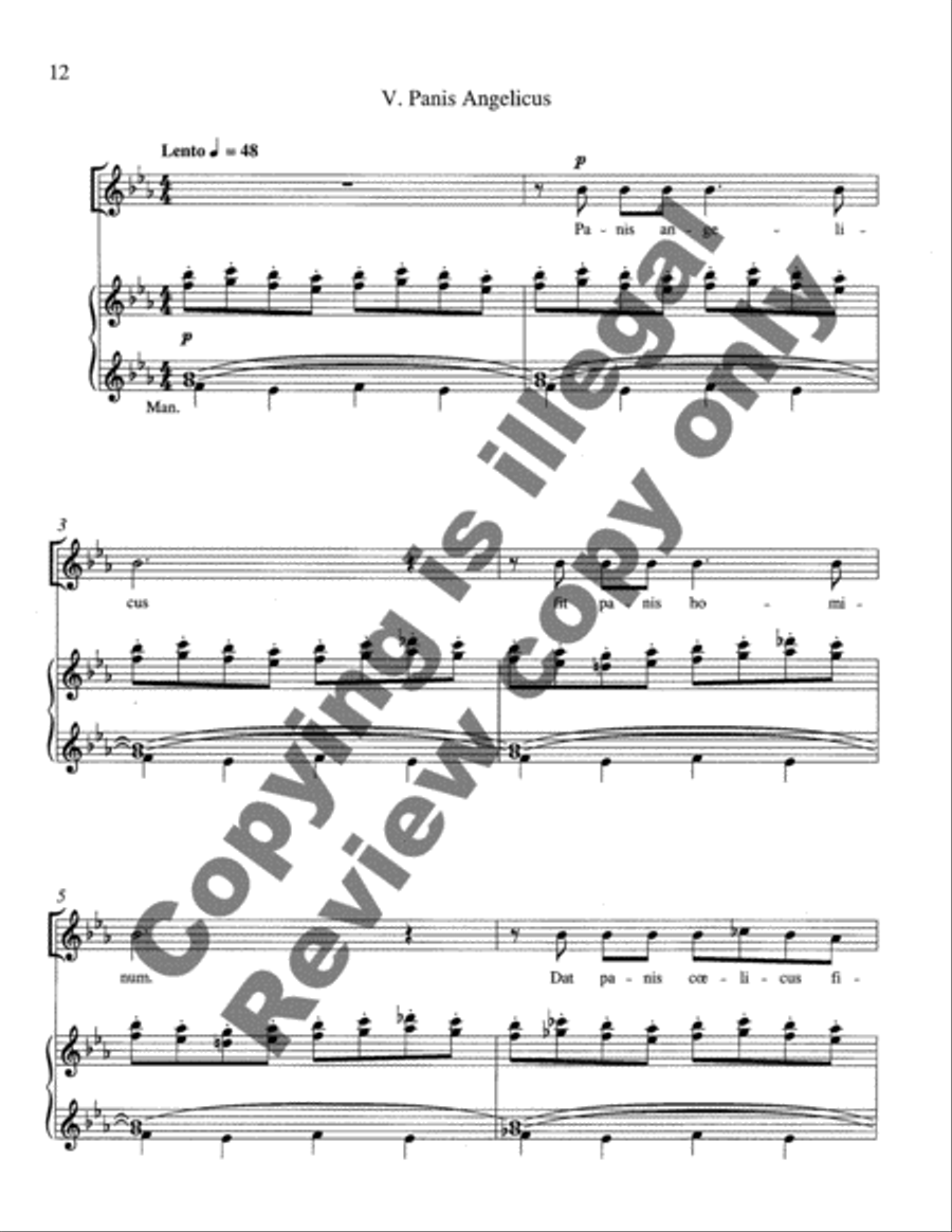 Five Communion Motets Medium Voice scores gallery preview page 5