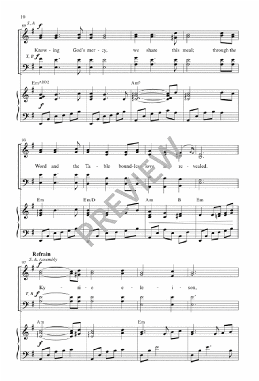 God of Creation God of Creation 4-Part scores gallery preview page 10