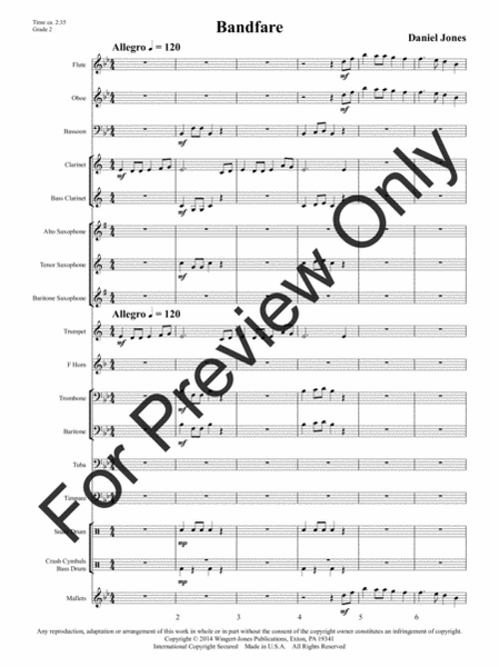 Bandfare - Full Score image number null