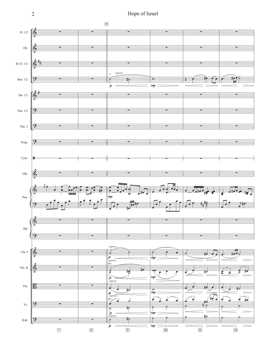 Hope Of Israel Hope Of Israel Full Orchestra scores gallery preview page 2