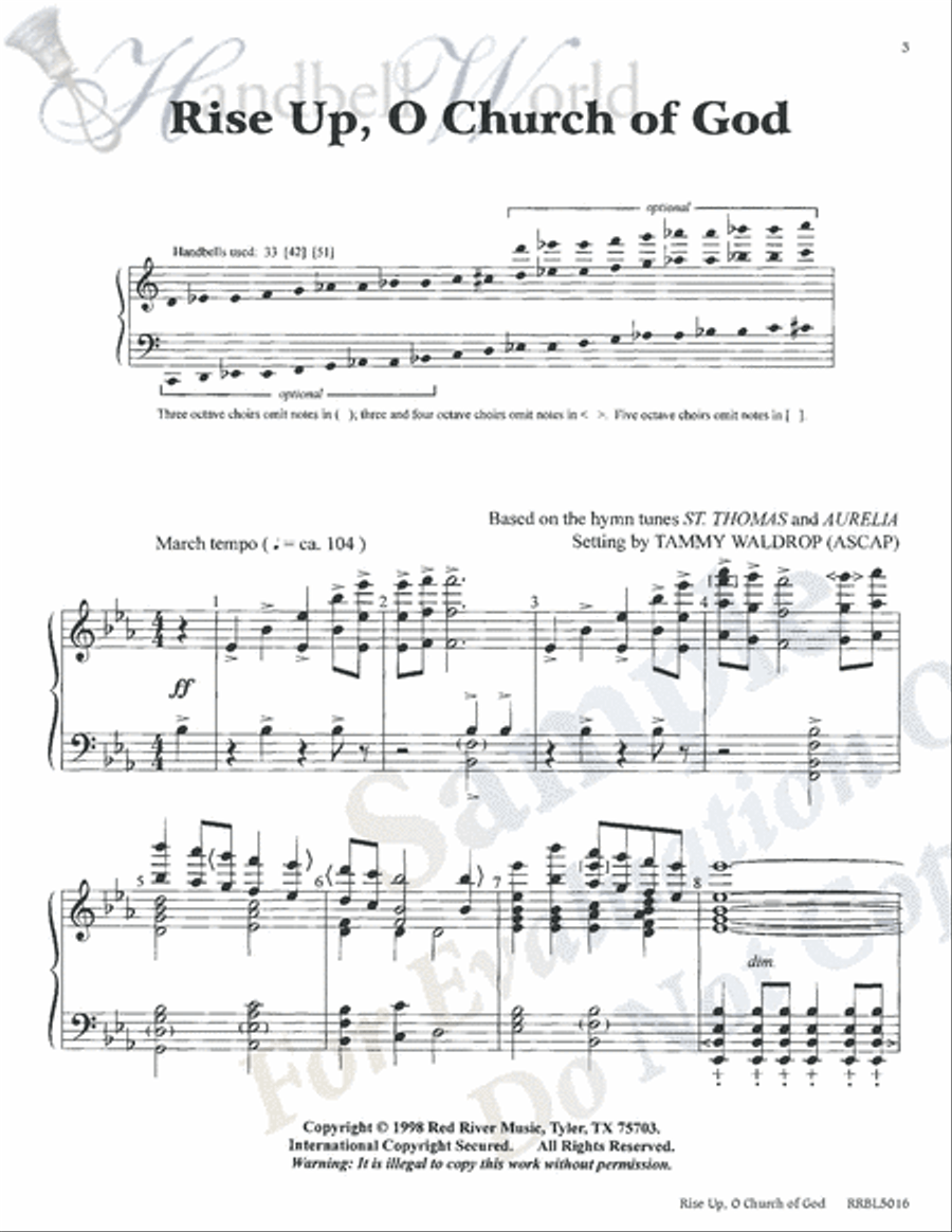 Rise Up O Church of God 5-Octaves scores gallery preview page 3