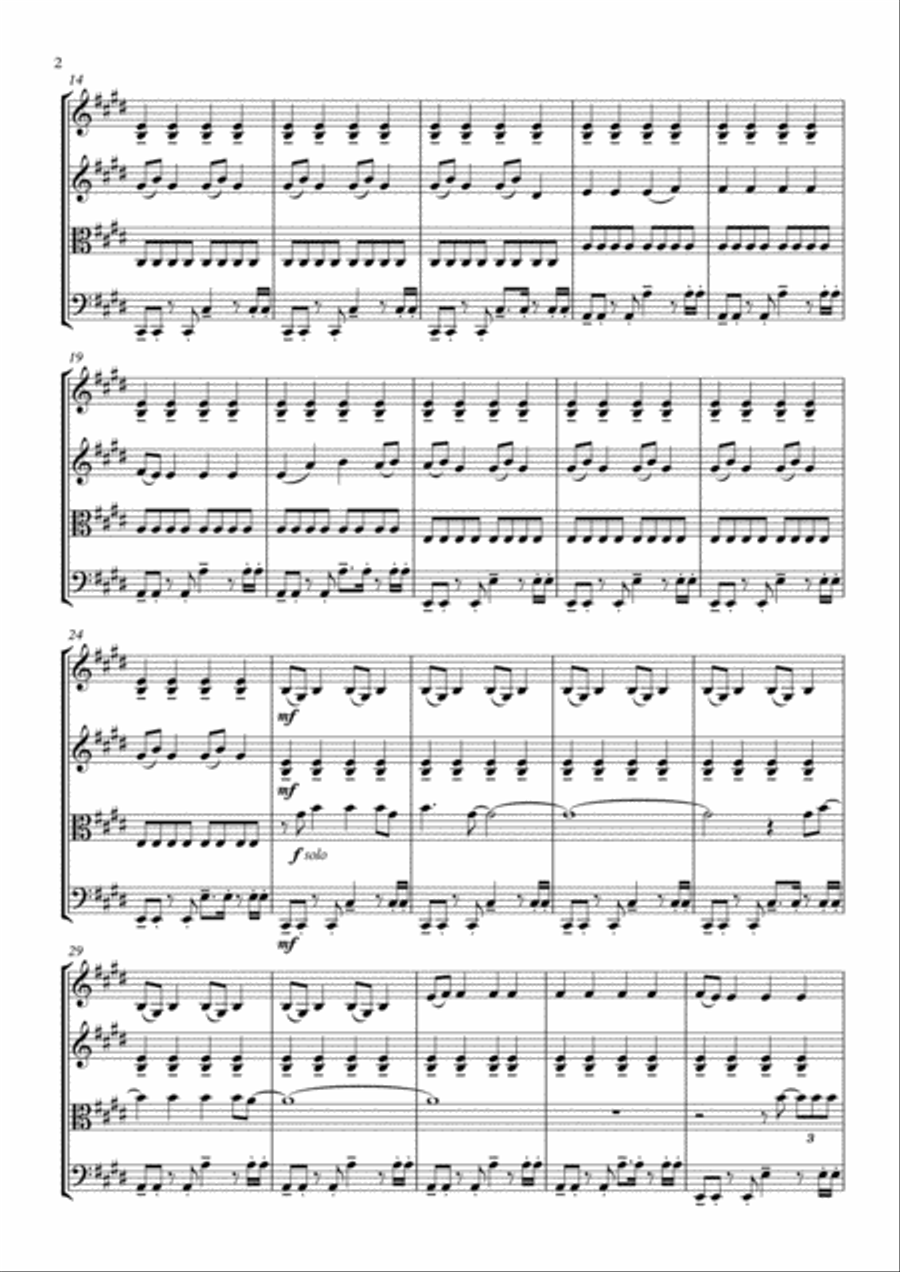 Backroads String Quartet scores gallery preview page 2