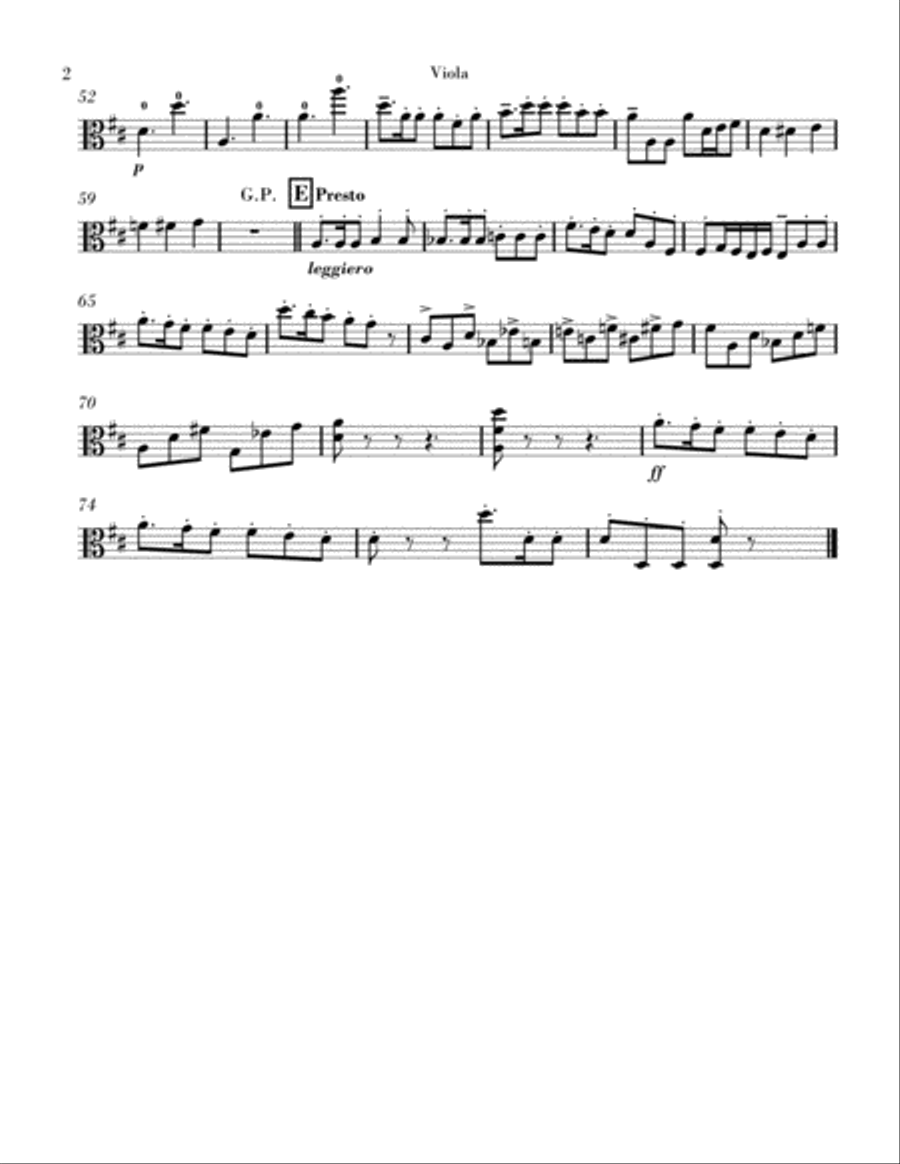 Divertimento for Strings: IV. Gigue - Parts String Orchestra scores gallery preview page 4