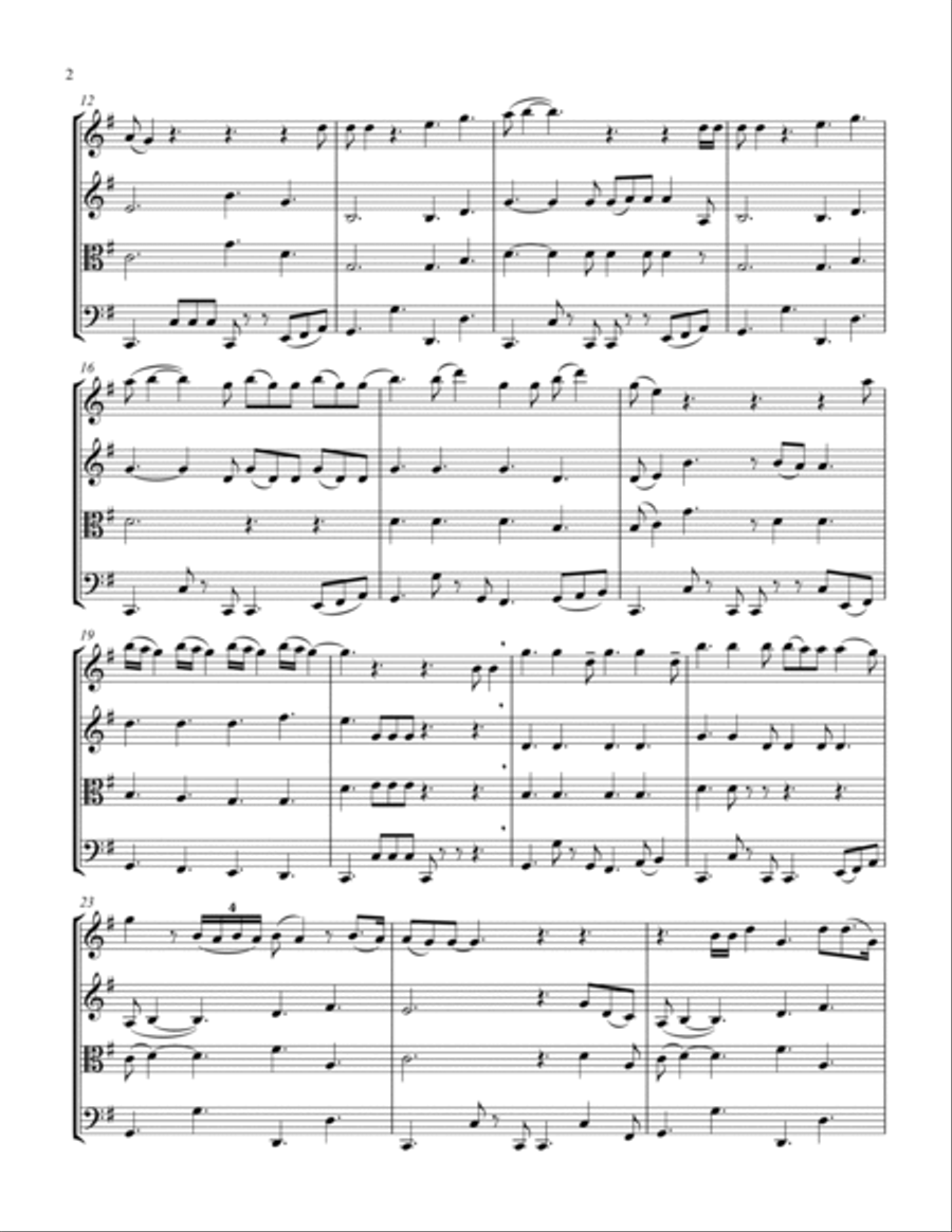 Lover String Quartet scores gallery preview page 2