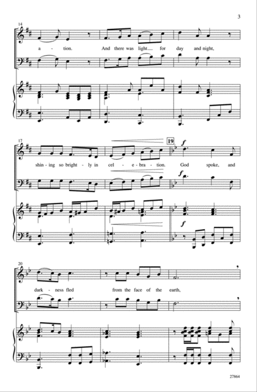 Let There Be Light 4-Part scores gallery preview page 3
