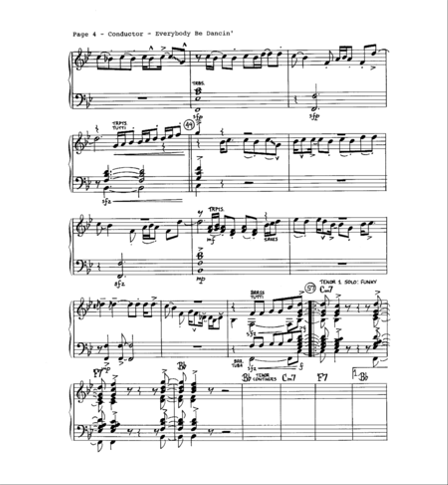 Everybody Be Dancin' Jazz Ensemble scores gallery preview page 5