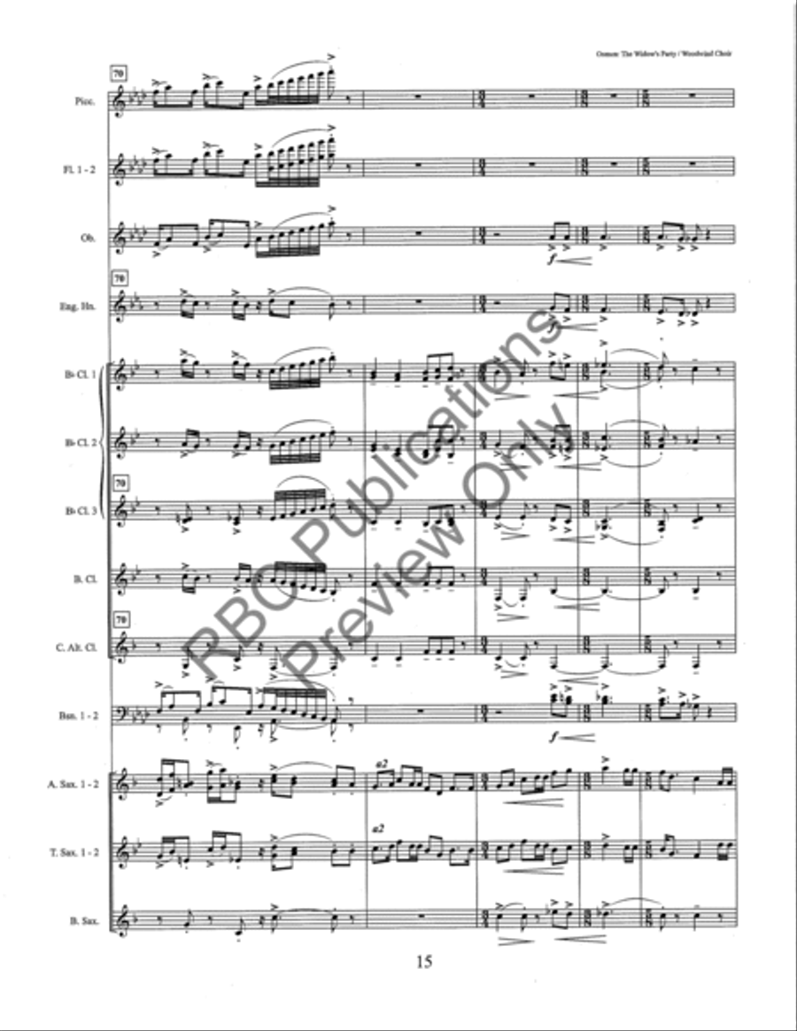 Widow's Party (Score) Widow's Party (Score) Score scores gallery preview page 20
