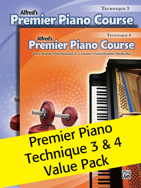 Premier Piano Course, Technique 3 & 4 (Value Pack)