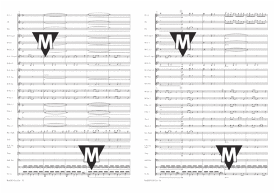 Radio Ga Ga Concert Band scores gallery preview page 9